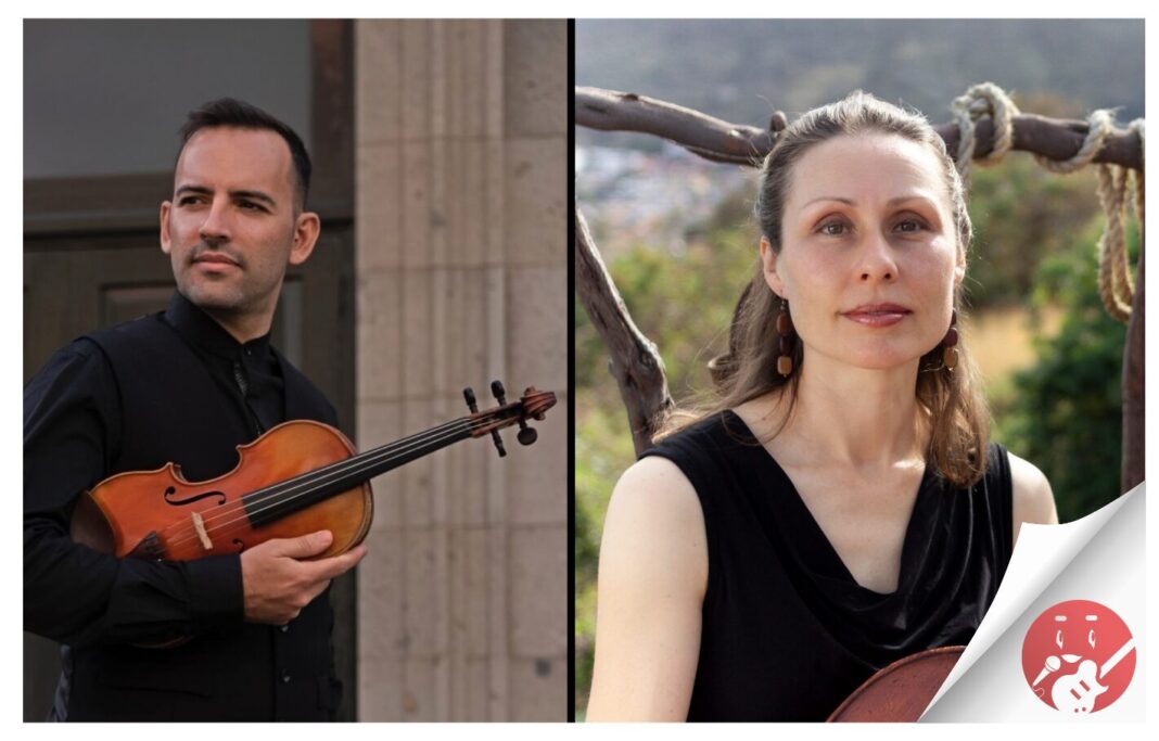 El Dúo Moköi pone melodía a las acuarelas de Manolo Sánchez en el Espacio Cultural CajaCanarias de La Laguna