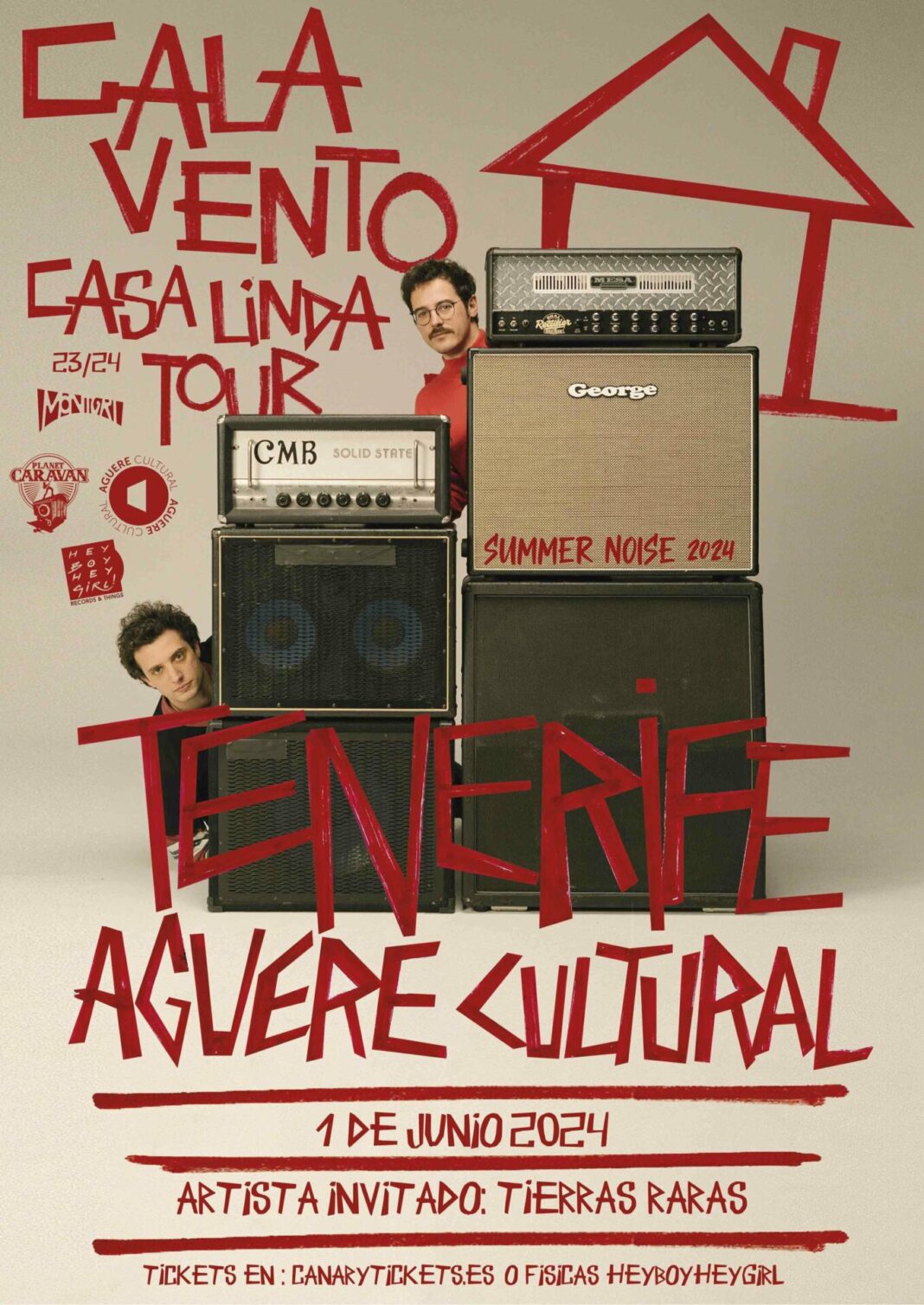 Eventos Planet Caravan: CALA VENTO + TIERRAS RARASE el 1 de junio