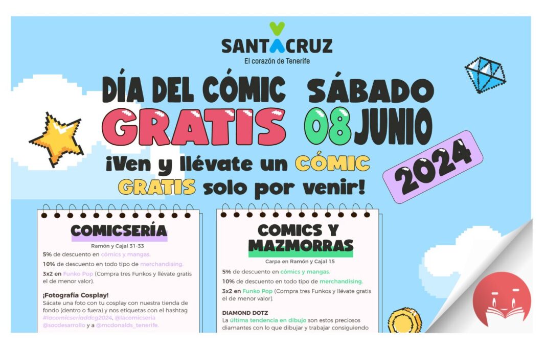 Santa Cruz acoge este sábado el Día del Cómic Gratis con una decena de actividades