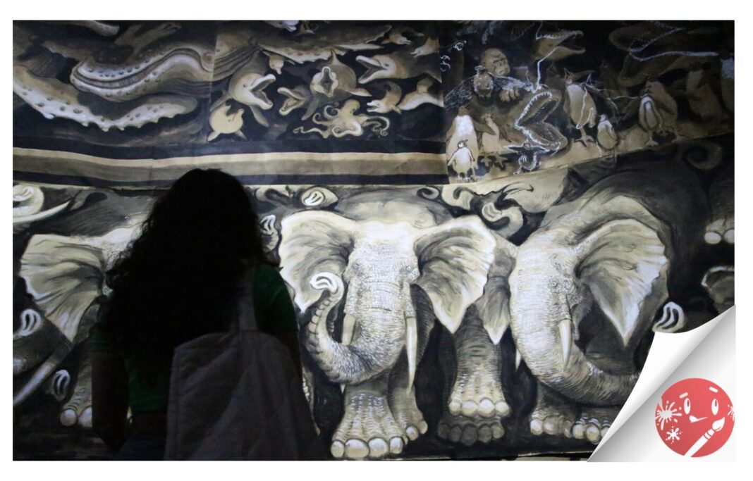 Tahiche Díaz invita a desmontar los murales de ‘El enfado de las criaturas’ en una acción de reciclaje colectivo