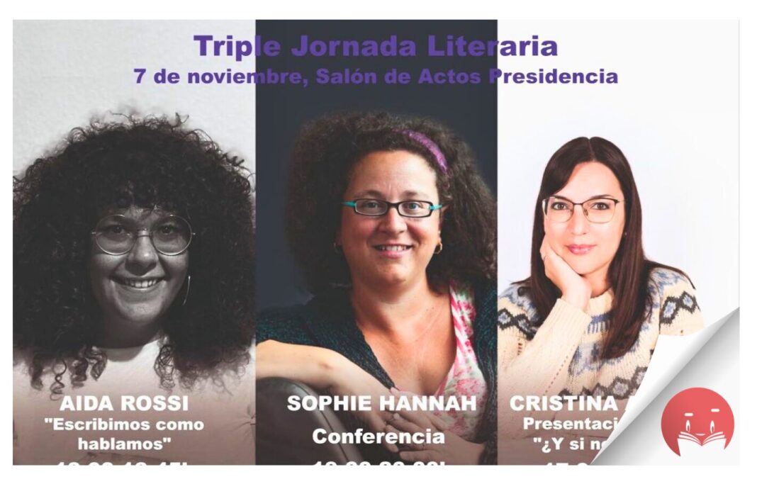 Triple Jornada Literaria con Cristina Arvelo, Aida Gónzález Rossi y la sucesora de Agatha Christie, Sophie Hannah