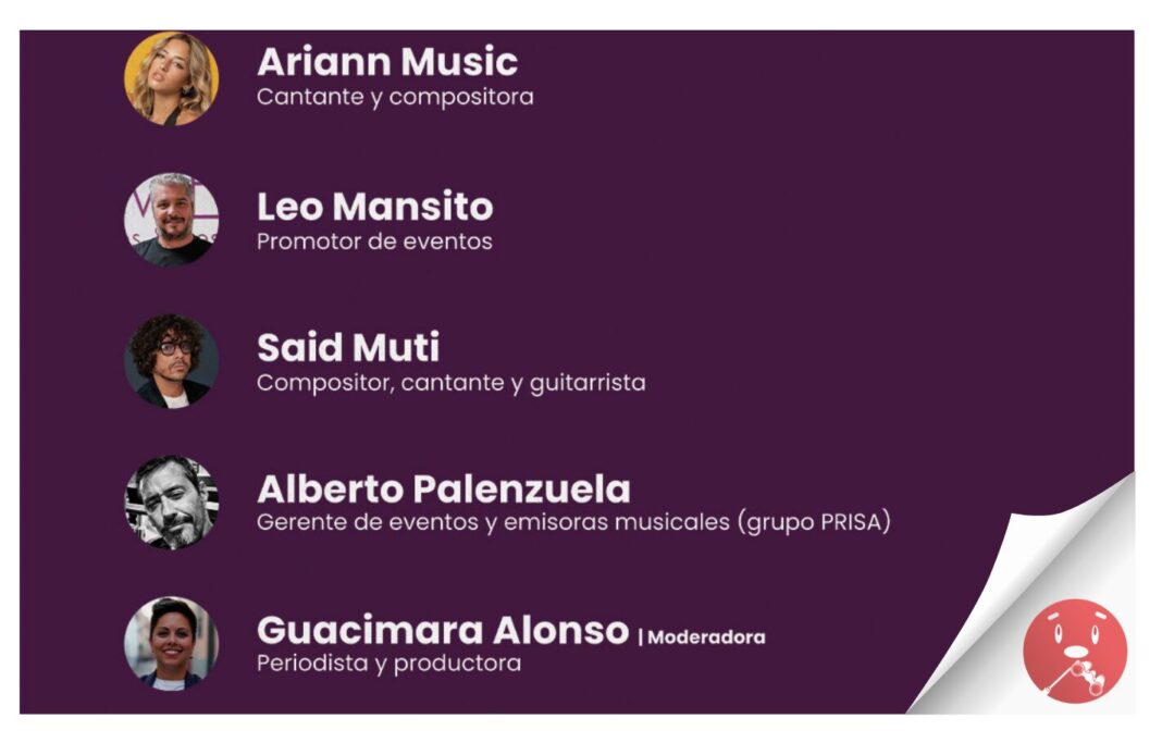 Ariann Music, Leo Mansito, Said Muti y Alberto Palenzuela formarán parte de un nuevo debate de Habla Canarias este 28 de noviembre sobre como sobrevivir en la industria musical