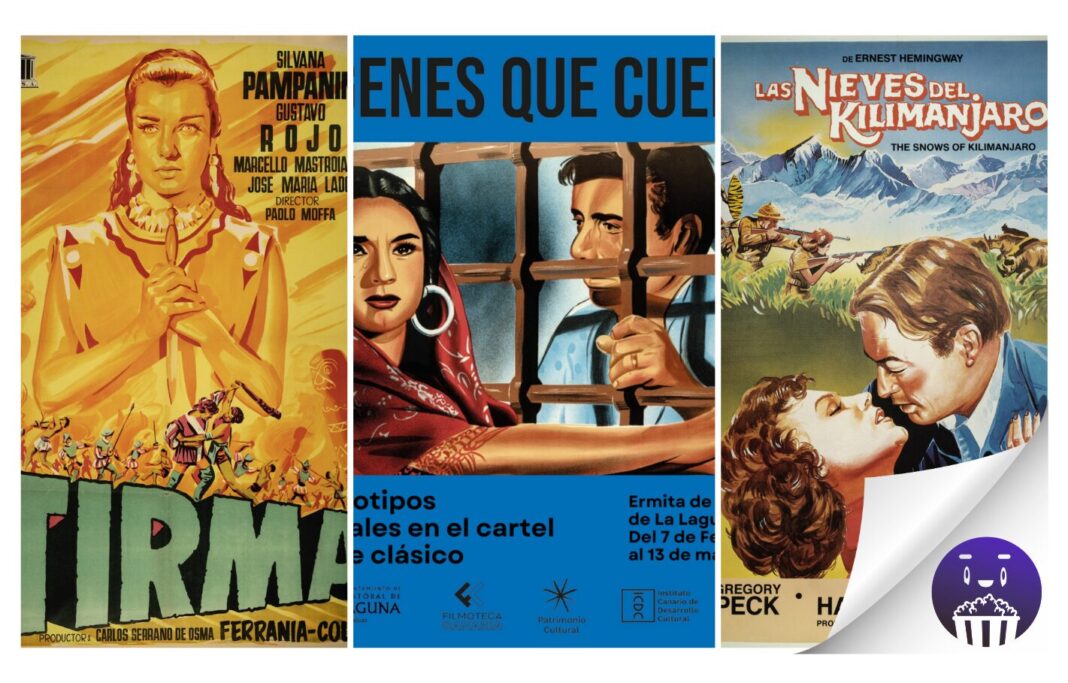 Filmoteca Canaria analiza la influencia de los carteles de cine clásico en la exposición “Imágenes que cuentan”