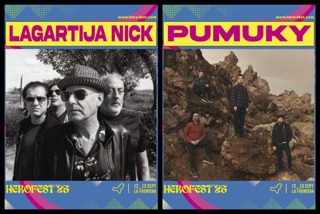 Lagartija Nick y Pumuky, primeras confirmaciones del HeroFest El Hierro 2025
