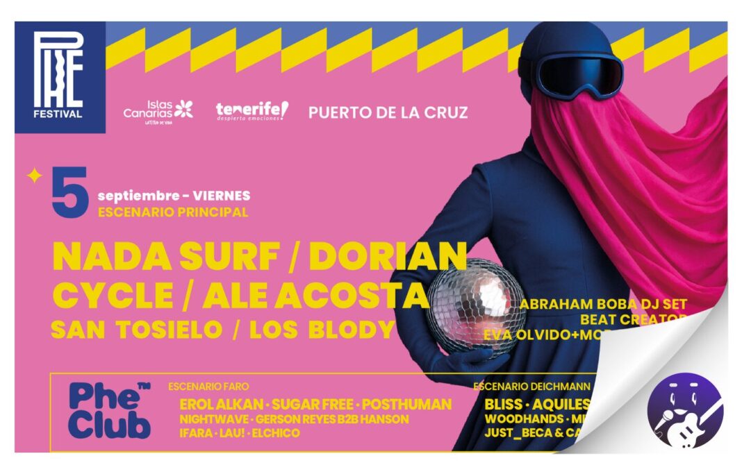 Cartel por días del Phe Festival 2025
