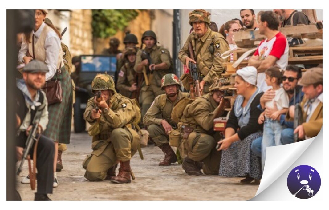 La Segunda Guerra Mundial toma las calles de Tacoronte en el espectáculo ‘Crónicas en vivo’, del V Festival de Novela Histórica Ciudad de Tacoronte